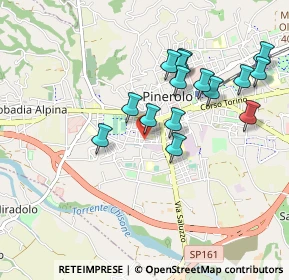 Mappa Via Chiampo, 10064 Pinerolo TO, Italia (0.886)
