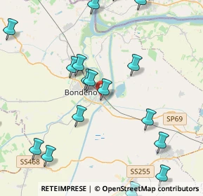 Mappa Via Provinciale delle Rose, 44012 Bondeno FE, Italia (5.581)