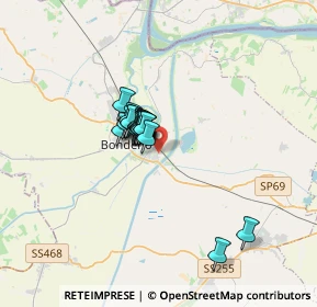 Mappa Via Provinciale delle Rose, 44012 Bondeno FE, Italia (1.941)