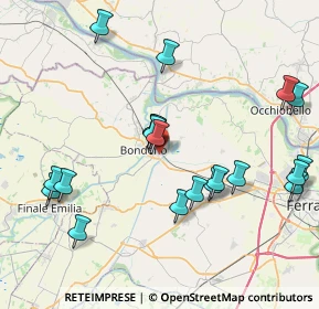 Mappa Via Provinciale delle Rose, 44012 Bondeno FE, Italia (8.7345)