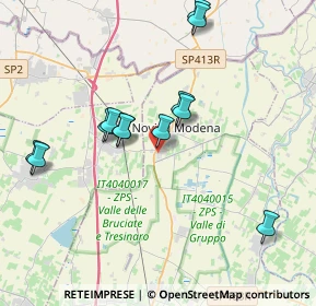 Mappa Via Torino, 41016 Novi di Modena MO, Italia (3.7175)