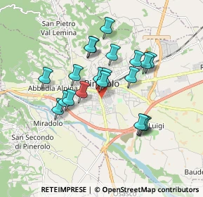 Mappa Corso Piave, 10064 Pinerolo TO, Italia (1.488)