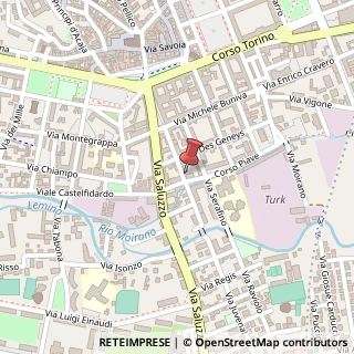Mappa Via Montebello, 33, 10064 Pinerolo, Torino (Piemonte)