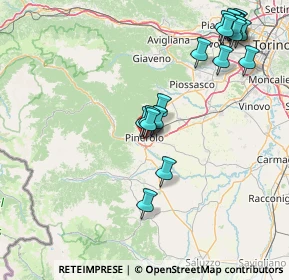 Mappa Via Montebello, 10064 Pinerolo TO, Italia (18.7945)