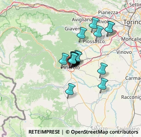 Mappa Via Montebello, 10064 Pinerolo TO, Italia (8.07389)