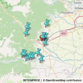 Mappa Via Fratelli Rosselli, 10064 Pinerolo TO, Italia (6.49643)
