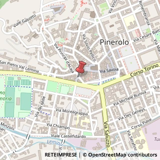 Mappa Vicolo Termine, 2, 10064 Pinerolo, Torino (Piemonte)
