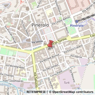 Mappa Vicolo Sebastiano Giraud, 8, 10064 Pinerolo, Torino (Piemonte)