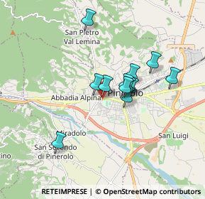 Mappa Via Enrico Fermi, 10064 Pinerolo TO, Italia (1.315)