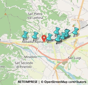 Mappa Via Enrico Fermi, 10064 Pinerolo TO, Italia (1.48091)