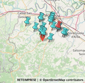 Mappa Localita' Case Bellotti, 29029 Rivergaro PC, Italia (11.162)