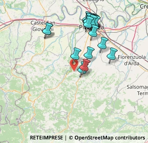 Mappa Localita' Case Bellotti, 29029 Rivergaro PC, Italia (15.039)