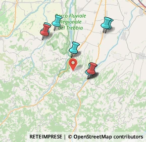 Mappa Localita' Case Bellotti, 29029 Rivergaro PC, Italia (6.31091)