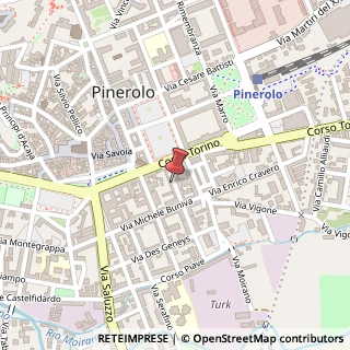 Mappa Via Virginio, 14, 10064 Pinerolo, Torino (Piemonte)