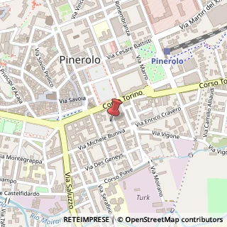 Mappa Via Virginio, 14, 10064 Pinerolo, Torino (Piemonte)