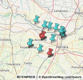 Mappa Via Filippo Turati, 44012 Bondeno FE, Italia (10.484)