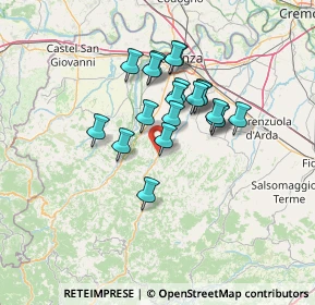 Mappa Via dei Tigli, 29020 Vigolzone PC, Italia (10.6345)