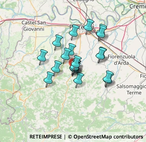 Mappa Via dei Tigli, 29020 Vigolzone PC, Italia (9.565)