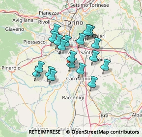 Mappa SP 663, 10041 Carignano TO (11.086)