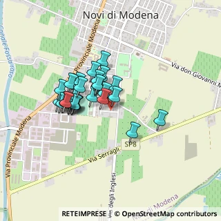 Mappa Via Giambattista Tiepolo, 41016 Novi di Modena MO, Italia (0.33571)
