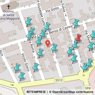 Mappa Via Camillo Benso Conte di Cavour, 41037 Mirandola MO, Italia (0.07727)