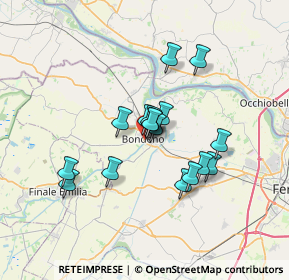 Mappa Via Guglielmo Oberdan, 44012 Bondeno FE, Italia (5.23647)