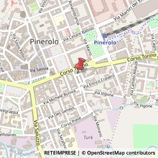 Mappa Via del Pino, 42, 10064 Pinerolo, Torino (Piemonte)