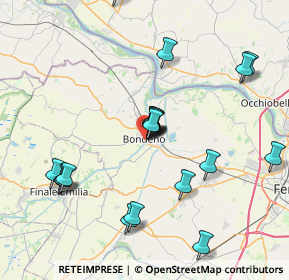Mappa Viale Giuseppe Borselli, 44012 Bondeno FE, Italia (7.918)