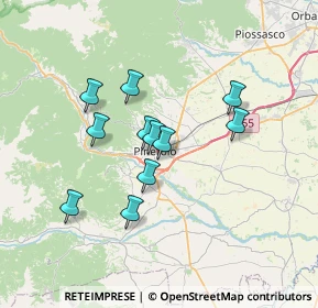 Mappa Via Enrico Cravero, 10064 Pinerolo TO, Italia (5.75182)