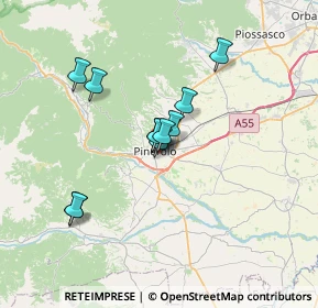 Mappa Via Enrico Cravero, 10064 Pinerolo TO, Italia (5.28)