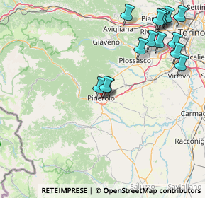 Mappa Via Enrico Cravero, 10064 Pinerolo TO, Italia (19.66067)