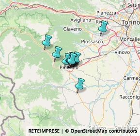 Mappa Via Enrico Cravero, 10064 Pinerolo TO, Italia (5.39636)