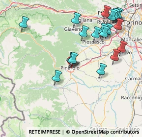 Mappa Via Enrico Cravero, 10064 Pinerolo TO, Italia (17.708)