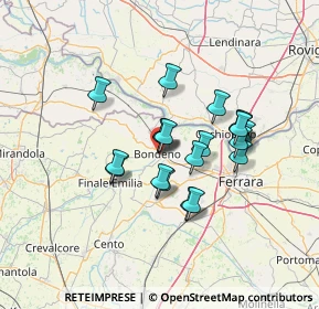 Mappa Piazza Giuseppe Garibaldi, 44012 Bondeno FE, Italia (10.638)