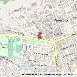 Mappa Via Clemente Lequio, 76, 10064 Pinerolo, Torino (Piemonte)