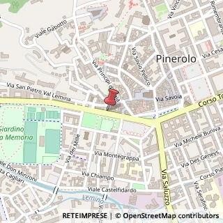 Mappa Via Clemente Lequio, 76, 10064 Pinerolo, Torino (Piemonte)