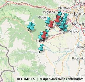 Mappa Via Achille Midana, 10064 Pinerolo TO, Italia (12.3435)