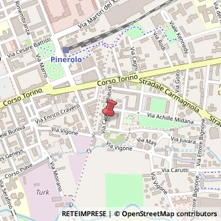 Mappa Via Camillo Alliaudi, 37, 10064 Pinerolo, Torino (Piemonte)