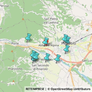 Mappa Via Valmaggi, 10064 Pinerolo TO, Italia (1.69182)