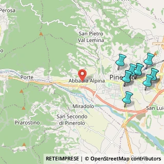 Mappa Via Valmaggi, 10064 Pinerolo TO, Italia (2.84636)