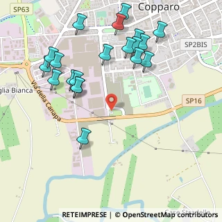 Mappa Via Daniele Manin, 44034 Copparo FE, Italia (0.5885)