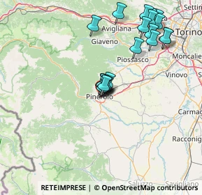 Mappa Via Cravero, 10064 Pinerolo TO, Italia (15.0675)