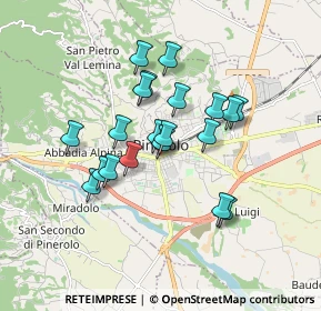 Mappa Piazza Camillo Benso Conte di Cavour, 10064 Pinerolo TO, Italia (1.416)