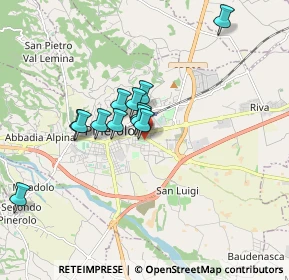 Mappa Via Goito, 10064 Pinerolo TO, Italia (1.3825)