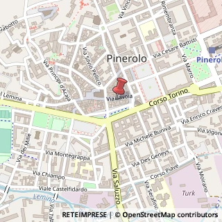 Mappa Via Savoia, 33, 10064 Pinerolo, Torino (Piemonte)