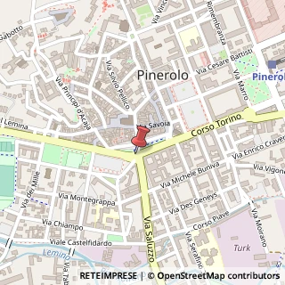 Mappa Vicolo Sebastiano, 10064 Pinerolo, Torino (Piemonte)