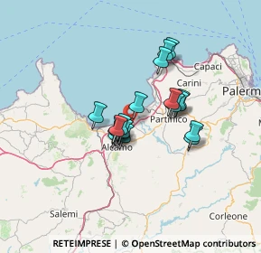 Mappa A29 Palermo - Mazara del Vallo, 90041 Balestrate PA, Italia (10.47056)
