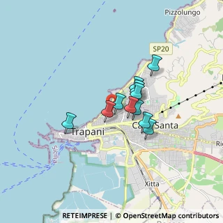 Mappa Via Tripoli, 91100 Trapani TP, Italia (1.24818)