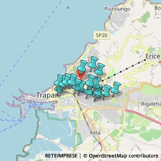 Mappa Via Cofano, 91100 Trapani TP, Italia (1.21118)