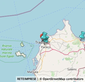 Mappa Via Antonino Fogazzaro, 91100 Trapani TP, Italia (39.6125)